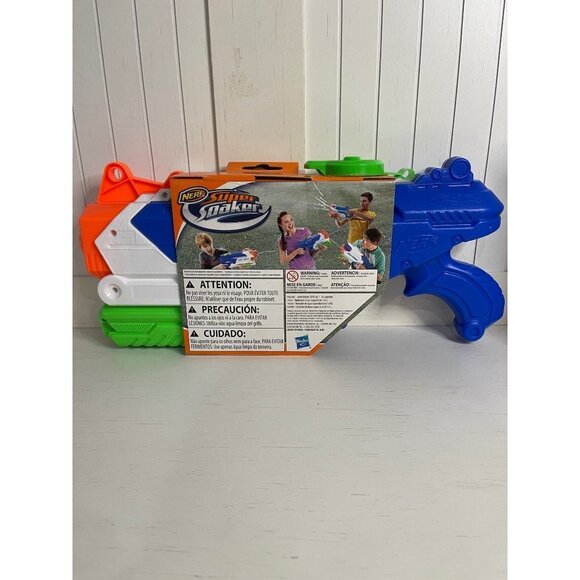 Nerf Super Soaker Gun Breach Blast White Orange - Picture 3 of 3